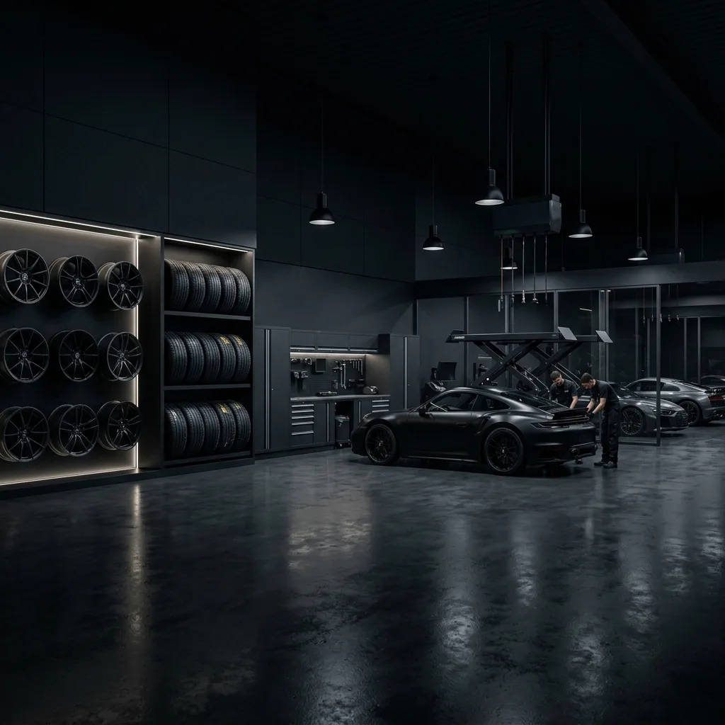 High performance tire background